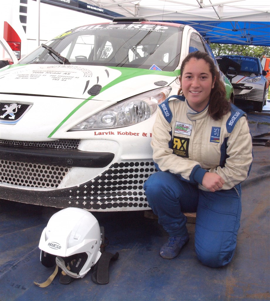 Den norske jente: Lina Maria Holt scorede en flot femmer i sin debut med Peugeot 207
(Foto: Åge Keseler Kirketerp)